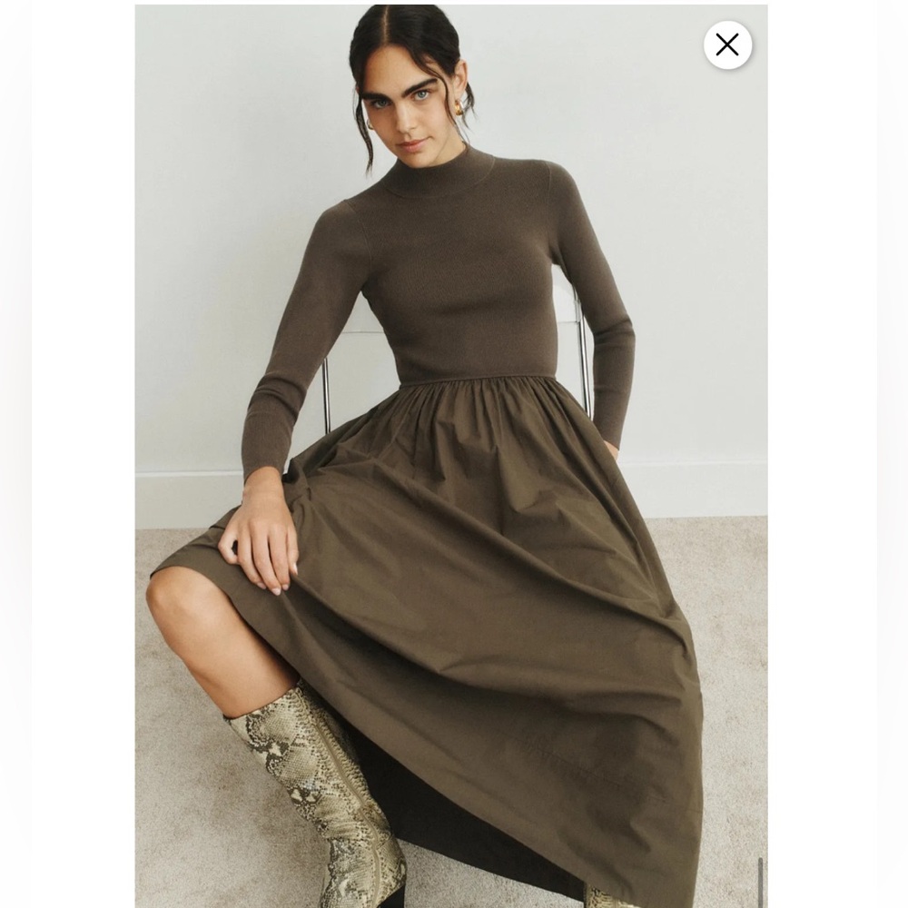 Marie Oliver Green Multimedia Barrett Dress, Size: S